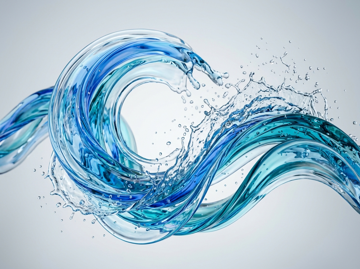 Pristine Water Flow Art Wave - RISEZIN WATER